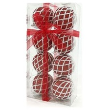 Palline rosse  bianca per