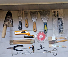 SET SPATOLE ACCIAIO X STUCCO MURO LEGNO CARROZZERIA STUCCARE DISCO PENNELLI