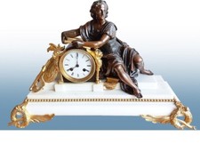 Importante Orologio In Marmo