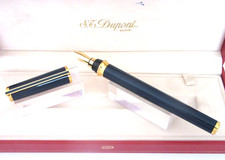 Magnifico Penna Stilo Penna S.T.DUPONT Montparnasse IN Laccato Di Cina Blu P388
