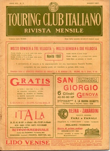 Touring club italiano rivista - touring,