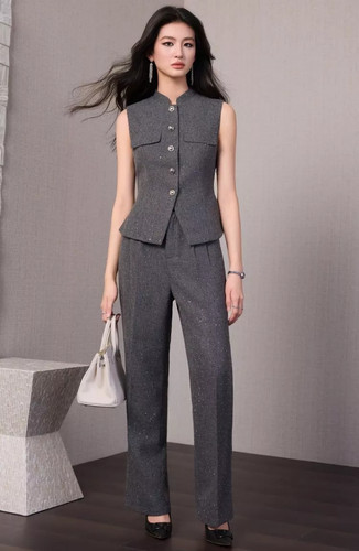 Completo donna elegante - completo, grigio