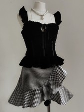 Gonna firmata in cotone a