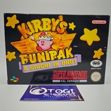 KIRBY'S FUN PAK 8 GIOCHI IN UNO SUPER NINTENDO SNES PAL ITA GIG COMPLETO