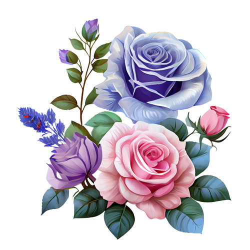 Adesivi auto sticker fiori - 5,