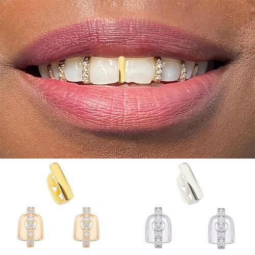 1pcs thin gap grillz hiphop - thin,