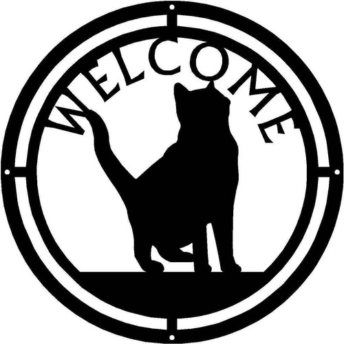 Insegna benvenuto rotonda - insegna,