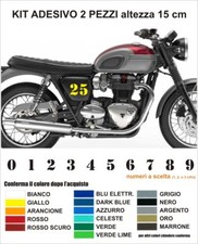 Coppia adesivi numero