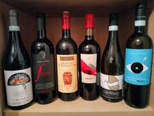 6 BT Vino Brunello Nebbiolo Cannonau Malvasia Verdicchio Lacryma Christi