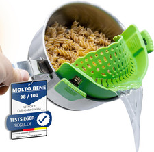 Scolapasta in Silicone Con Clip – Colino per Pasta Da Appendere a Pentola, Padel