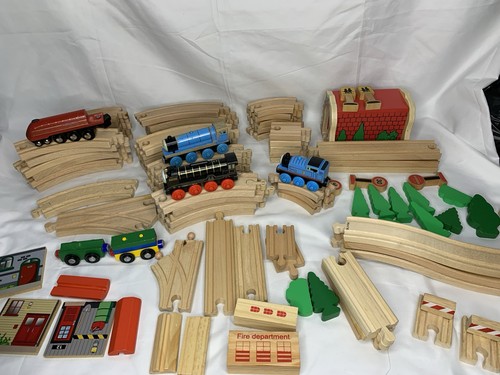Binario trenino legno - binario, in