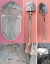 PALA PIEGHEVOLE US TIPO WW2 M43 MARCATA AMES 1944 CON TASCA DI TRASPORTO 1944.