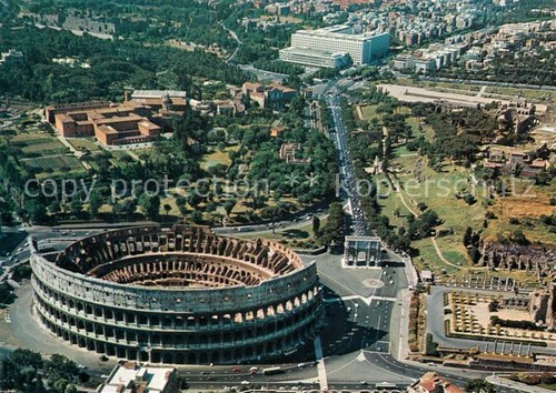 Roma veduta aerea - roma,