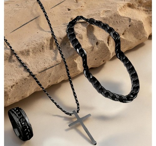 Collana croce bracciale anello - collana,