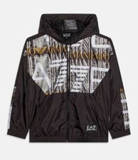 Jacket  Bambino EA7 Emporio Armani Giacca Cappuccio Zip 3DBB02 1200 Nero