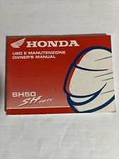 MANUALE USO MANUTENZIONE HONDA SH 50 SH FIFTY 1996 LIBRETTO OFFICINA SH50 ITALIA