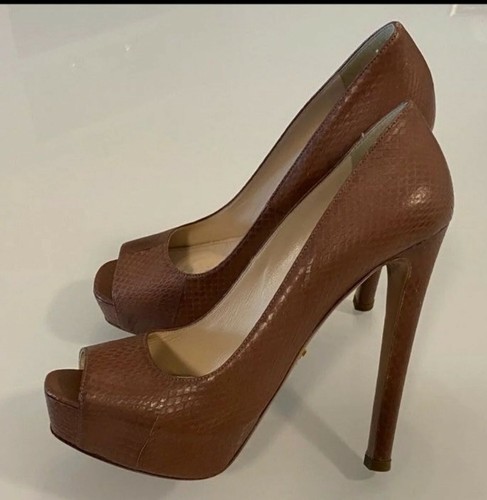 Prada nude leather - prada, stilettos