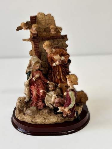 Natività resina policroma - resina,