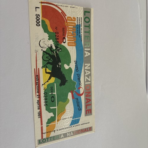 Biglietto lotteria nazionale - biglietto,