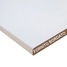 Top bordato per cucina bianco