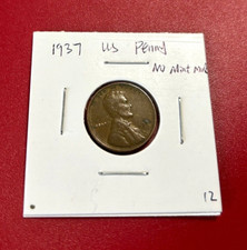 1937 US Moneta Penny Nessun Mint Segno - Simpatica Coin