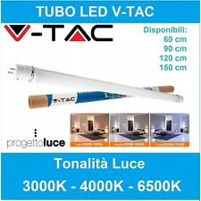 TUBO NEON LED V-Tac Tubo G13 T8  60 90 120 150 cm  LUCE CALDA NATURALE  FREDDA 