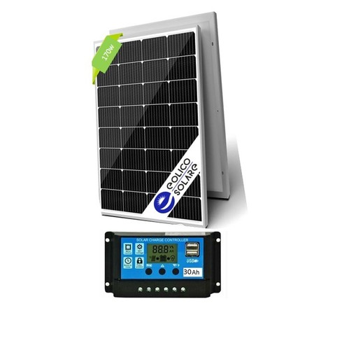 Kit 170w fotovoltaico12vmono - 170w, +