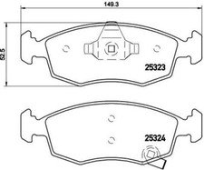 BREMBO P 11 031 Kit pastiglie