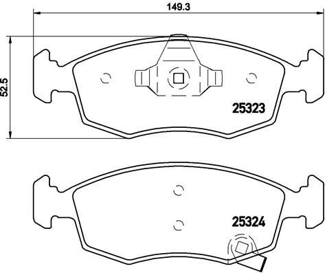Brembo 031 kit pastiglie - p,