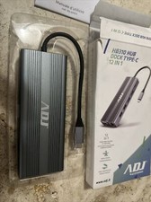 Hub Dock Type C Multiport 12 In 1 Usb Hdmi Vga Lan Pd Audio Sd 143-00023 Hub