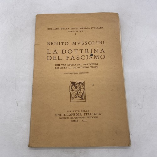 Benito mussolini la - -, dottrina