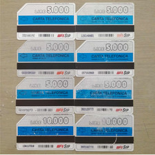 LOTTO 8 SCHEDE TELEFONICHE CARTE ITALIANE SIP VINTAGE ANNI '90 LIRE 5000/10000