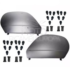 KIT SPORTELLI SPORTELLINO COFANO LATERALE VESPA PK 50 XL NERO DX SX +KIT GOMMINI