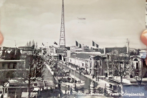 Milano cartoline della fiera - milano,