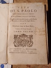 libro antico 1763 VITA DI