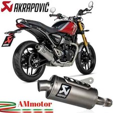 Akrapovic Triumph Speed 400 2023 Terminale Di Scarico Per Moto Titanio Omologato