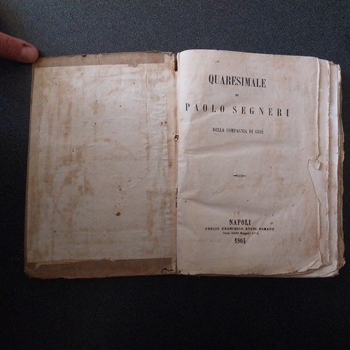 Libro antico quaresimale di - libro, antico: