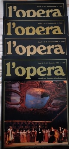 Opera rivista del melodramma - opera,