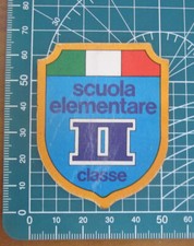 Scuola elementare II classe vintage  ADESIVO STICKER  NEW ORIGINAL