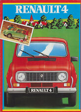 Renault 4 TL GPL GTL 1982-83 depliant francese originale