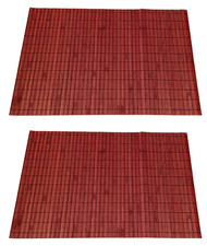 2 Tovagliette Bamboo Marrone