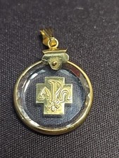 Ciondolo Croce 18K 750 Alfa e