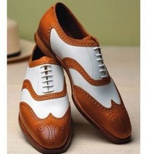 Scarpe in pelle bicolore