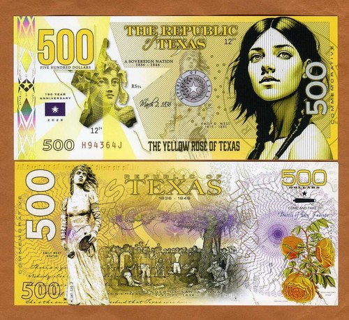 Repubblica del texas 500 - repubblica, $