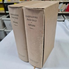 (Govanni Pascoli) Opere 1980 Riccardo Ricciardi due volumi