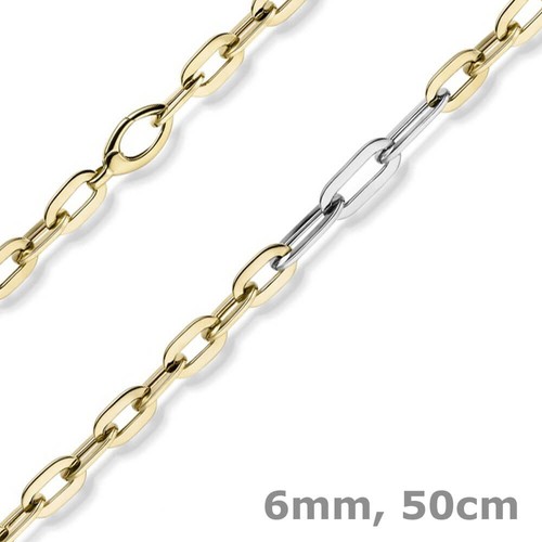 Collana fantasia 6mm oro - in,