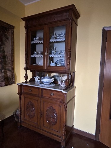 Antica credenza legno noce - legno,