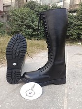 Stivali uomo in pelle nera con