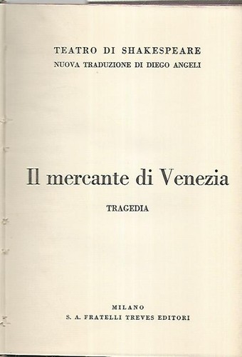 Mercante venezia - il, di