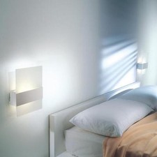 OTY - ITA 25, lampada da parete, acciaio spazzolato, diffusore satinato